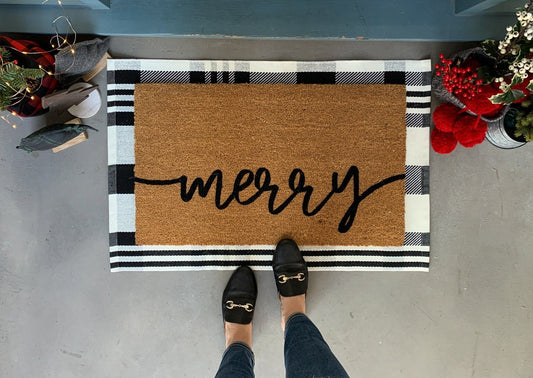 merry Holiday Doormat