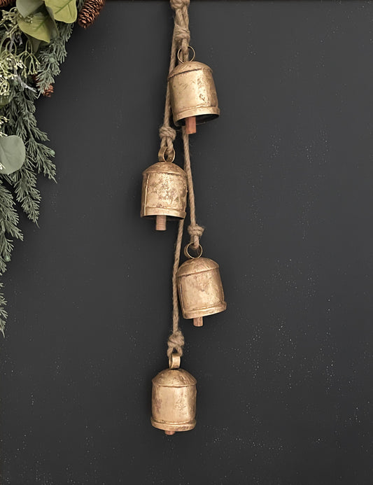 Metal Hanging Bell Cluster