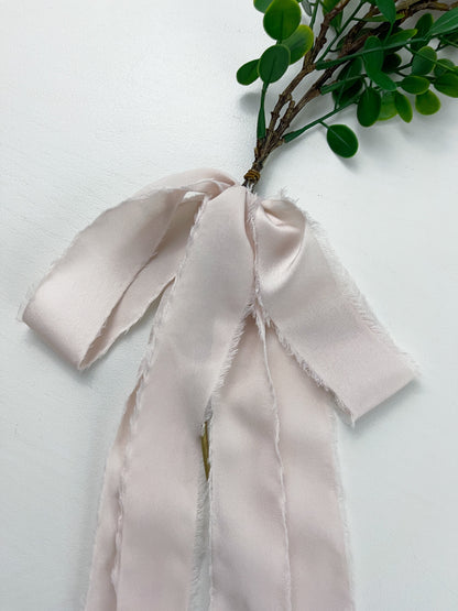 Lavender Cherry Blossom Spring Hoop Wreath