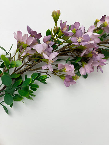Lavender Cherry Blossom Spring Hoop Wreath