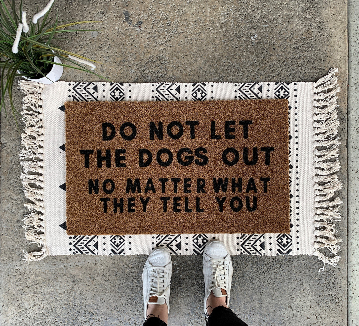 Funny Dog Welcome Mat
