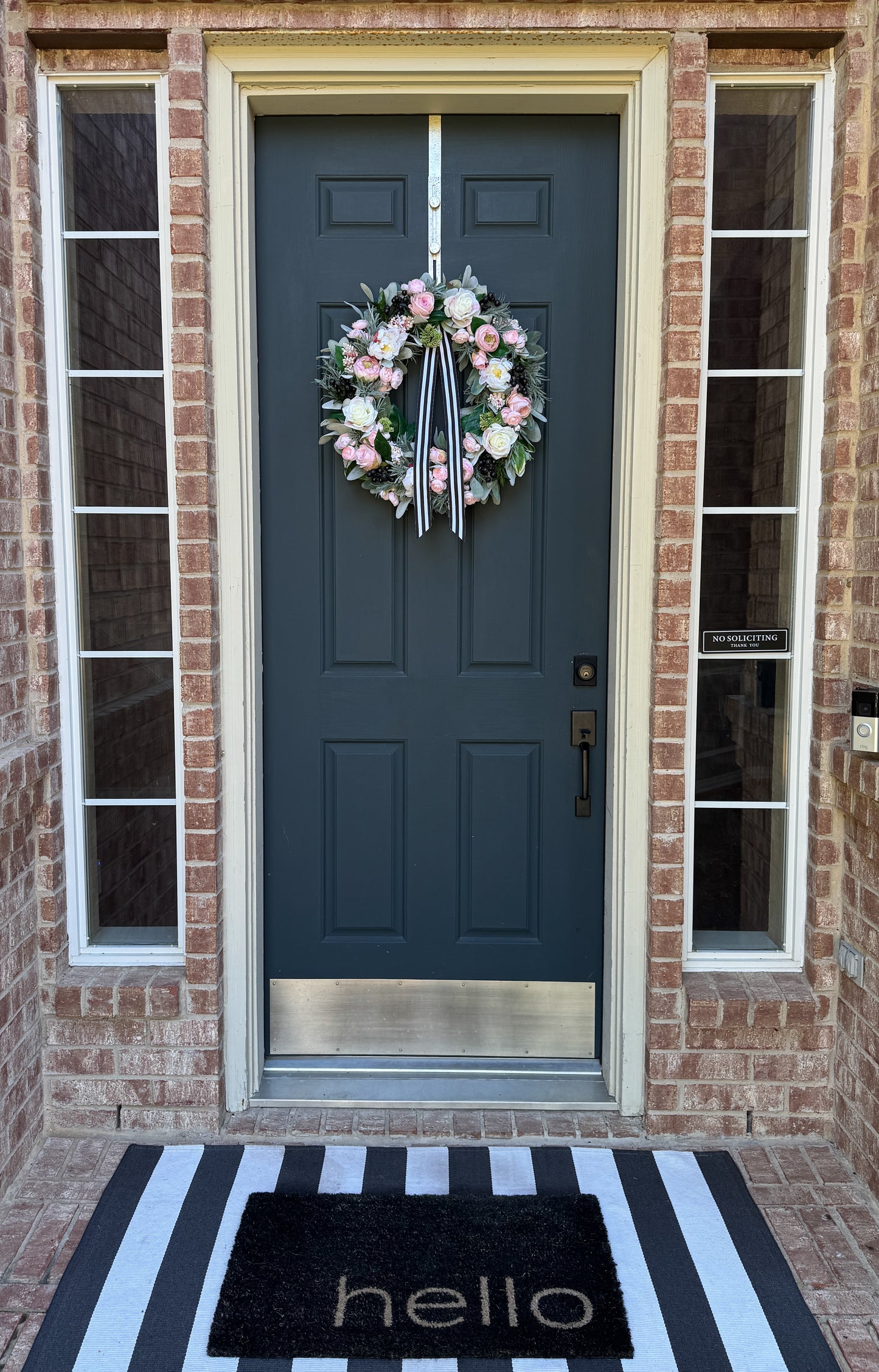 Pink Peony & Rose Wreath