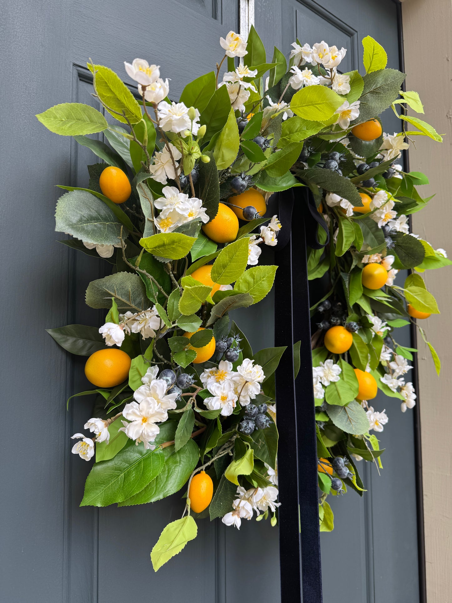 Lemon Blueberry Wreath