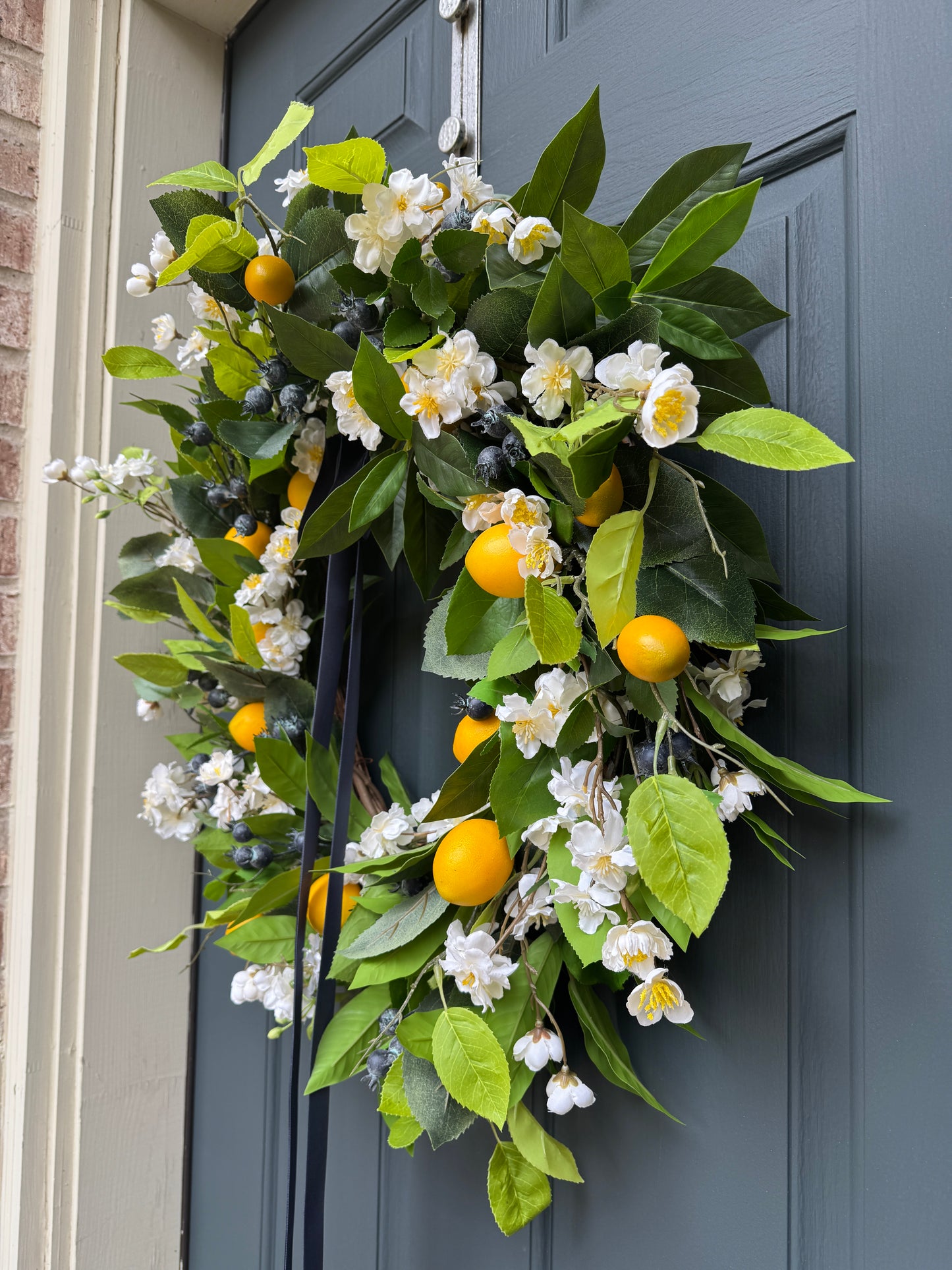 Lemon Blueberry Wreath