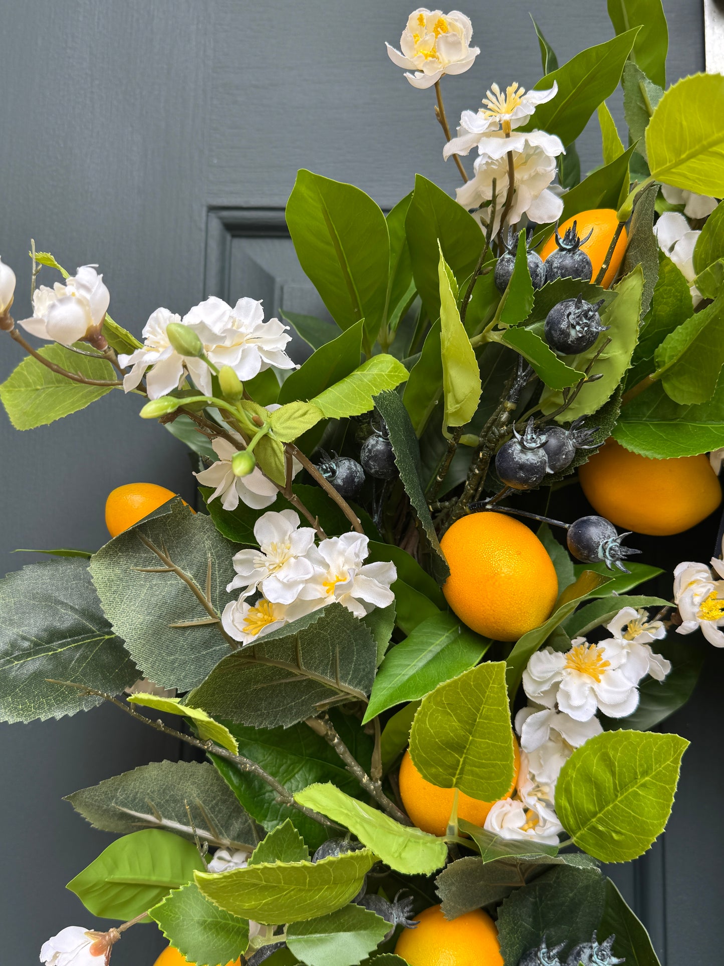 Lemon Blueberry Wreath