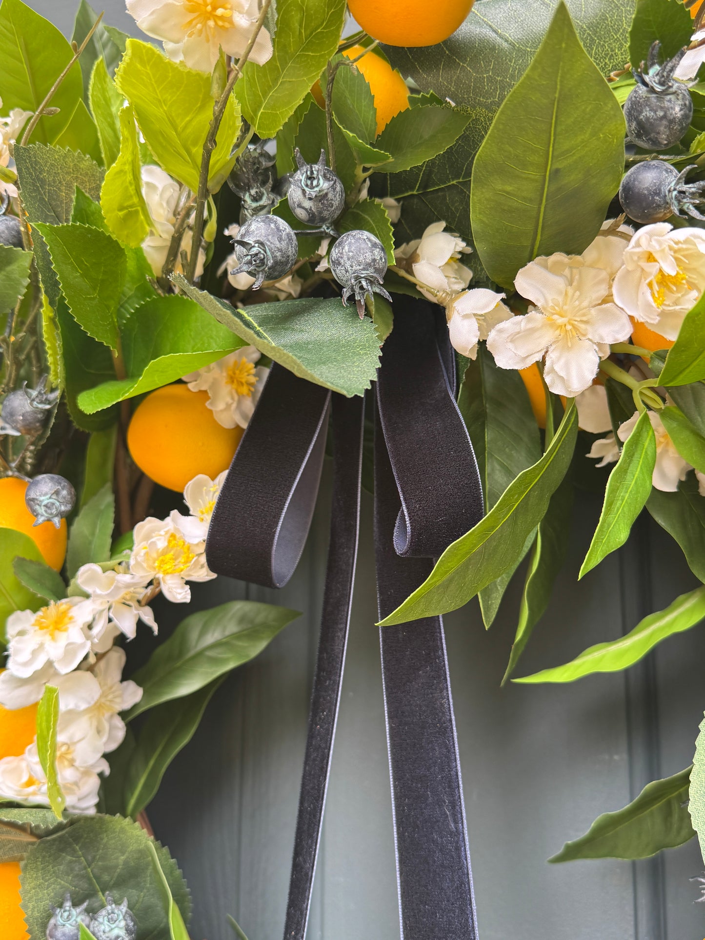 Lemon Blueberry Wreath