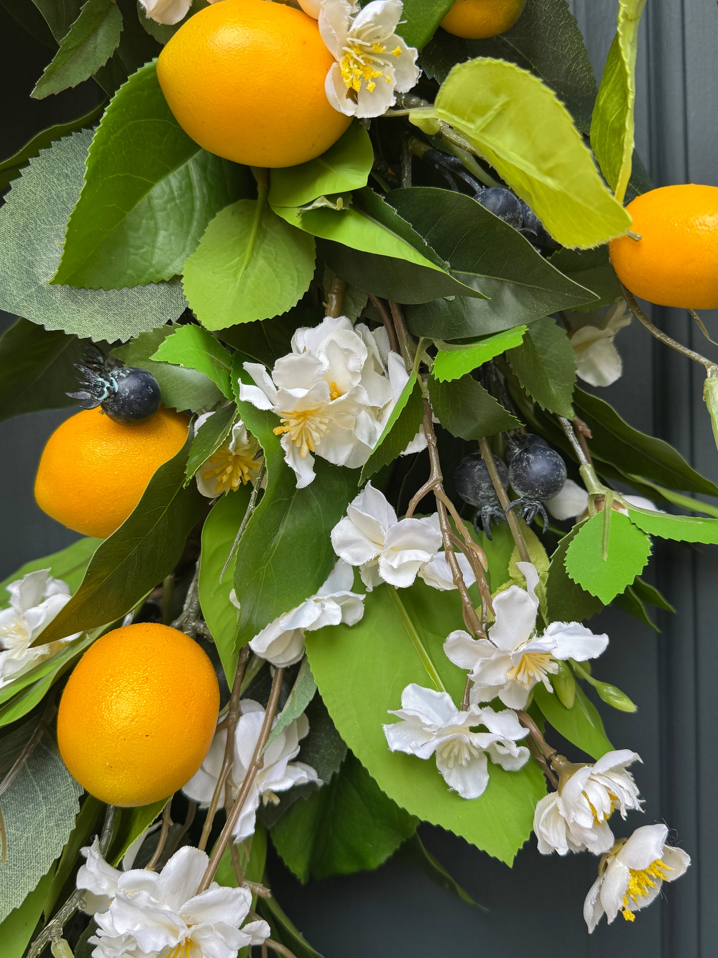 Lemon Blueberry Wreath