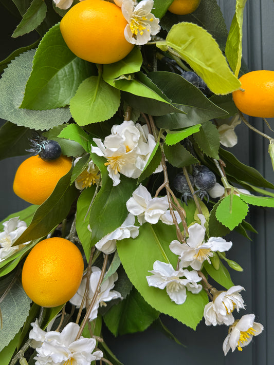 Lemon Blueberry Wreath