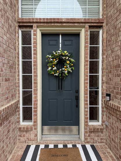 Lemon Blueberry Wreath