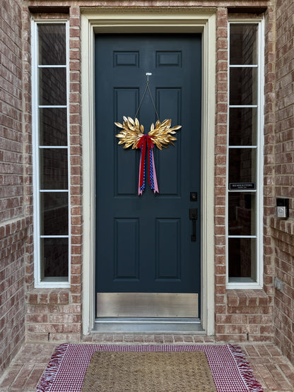 Gold Laurel Patriotic Wreath