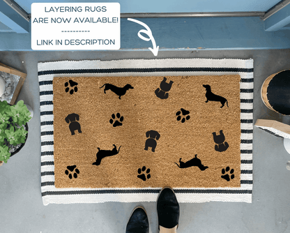 Dachshund Pattern Doormat - Dog Doormat