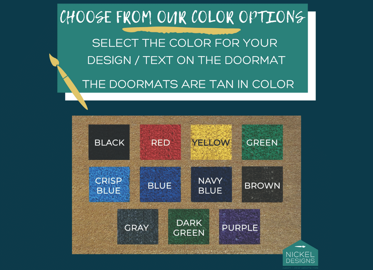 Farmhouse script hello Doormat