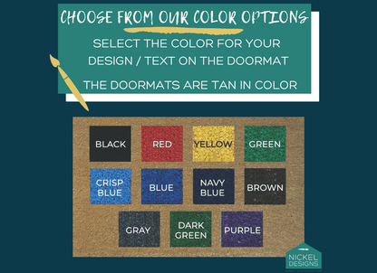 Farmhouse script hello Doormat