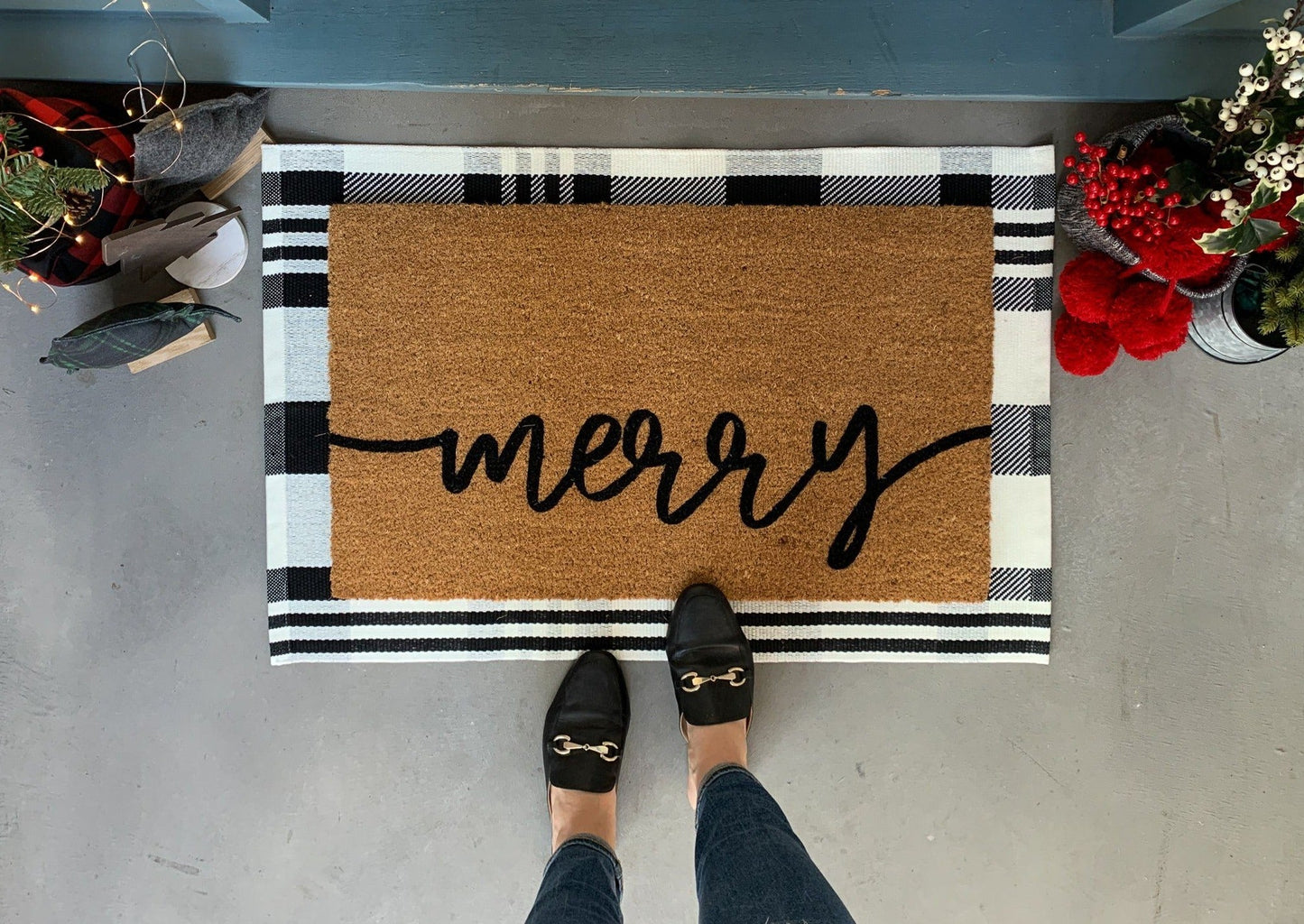 merry Holiday Doormat