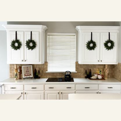 Christmas Wreath Bundle – Norfolk Pine Wreath + Mini Cedar Cabinet Set