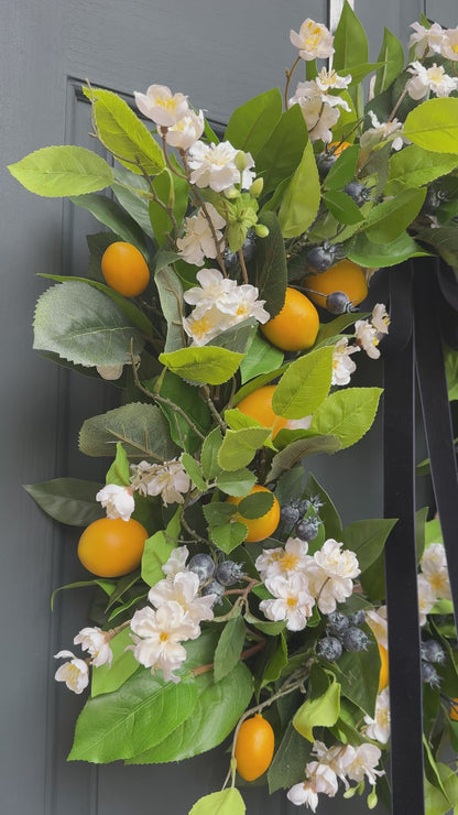 Lemon Blueberry Wreath