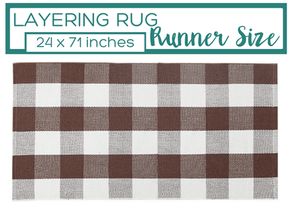 Brown Buffalo Plaid Accent Rug