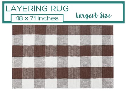 Brown Buffalo Plaid Accent Rug