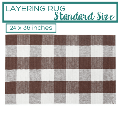 Brown Buffalo Plaid Accent Rug
