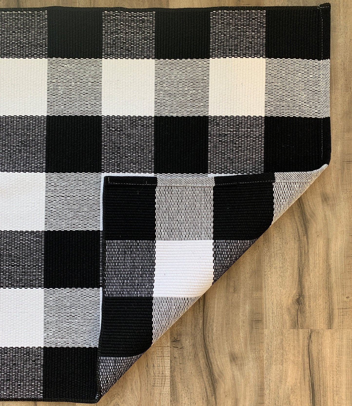 Extra Large Buffalo Plaid Doormat Layering Rug