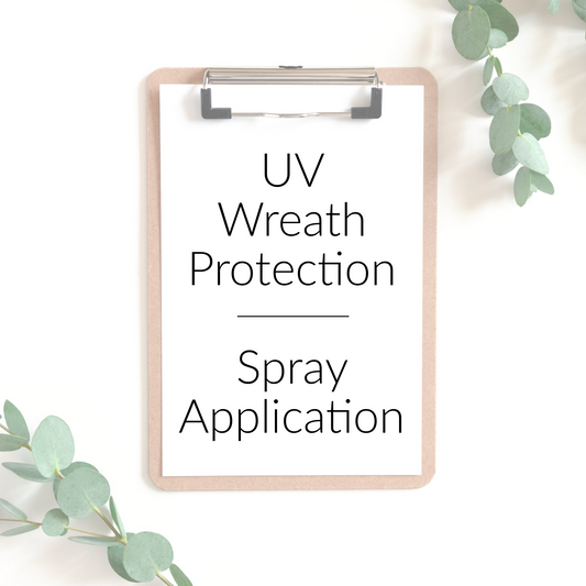 UV Wreath Protection Spray Application