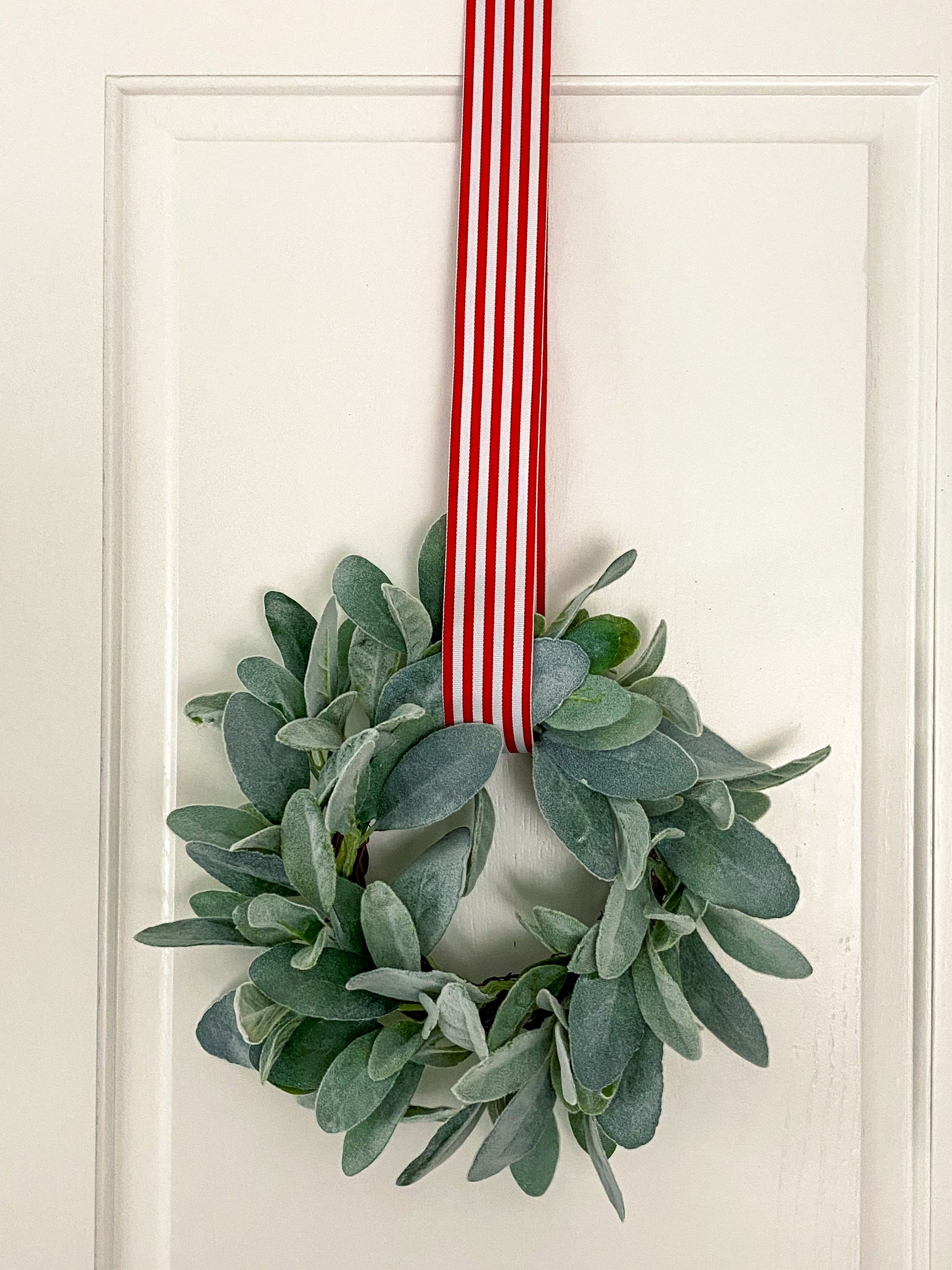 Hook It Up | Add-On for Mini Lambs Ear Wreaths | Clear Command Hook for Small Indoor Wreaths