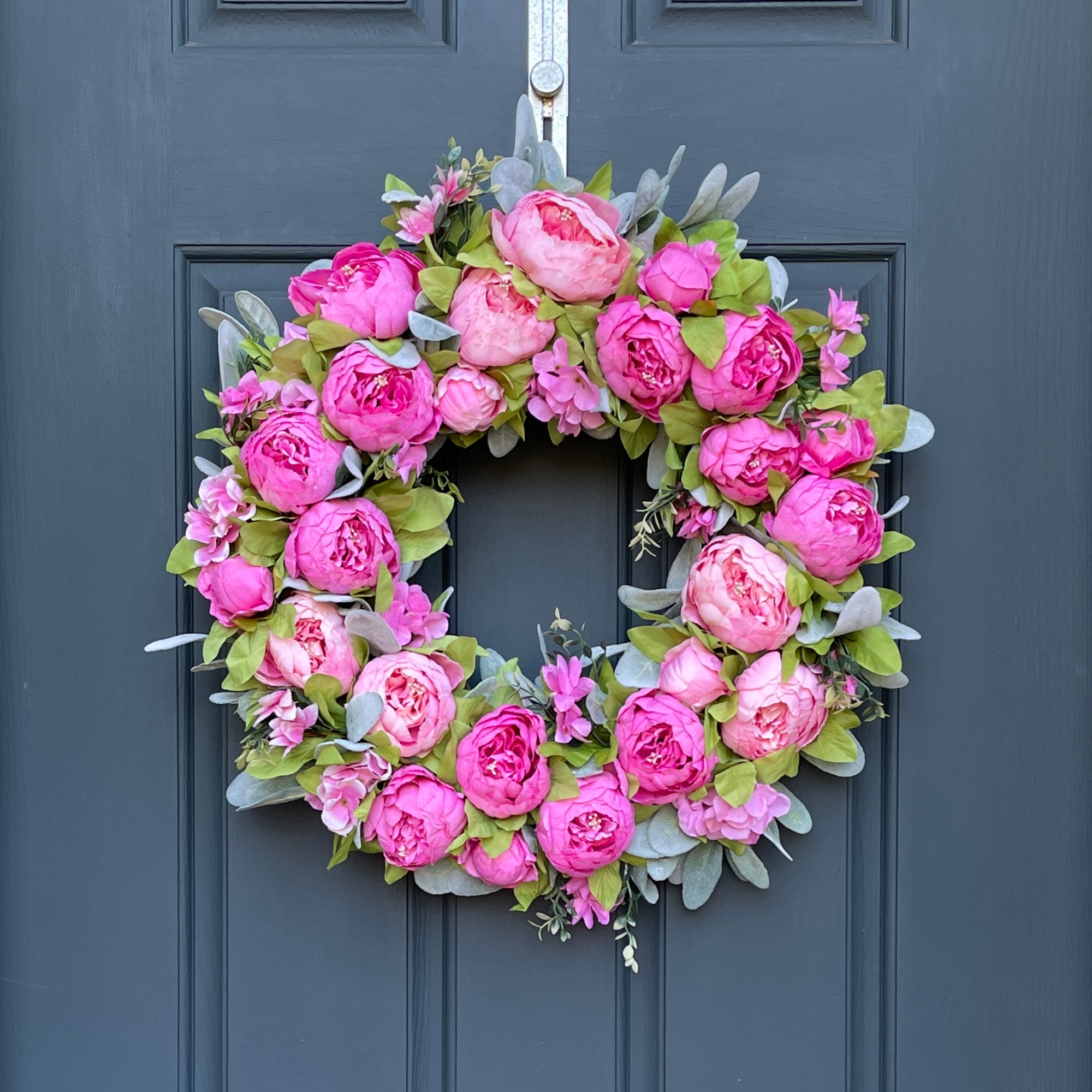 Elegant Classic Pink Wreath with Free sold Shipping.